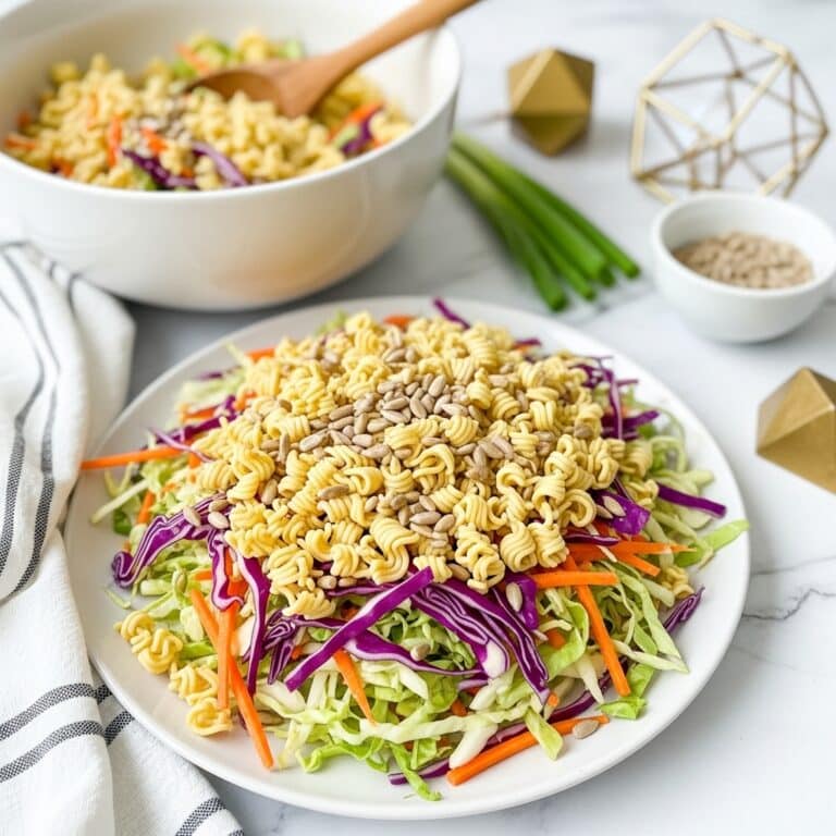 Crunchy Ramen Noodle Salad with Sesame Seed Dressing Recipe