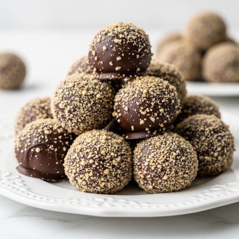 No Bake Chocolate Hazelnut Truffles Recipe