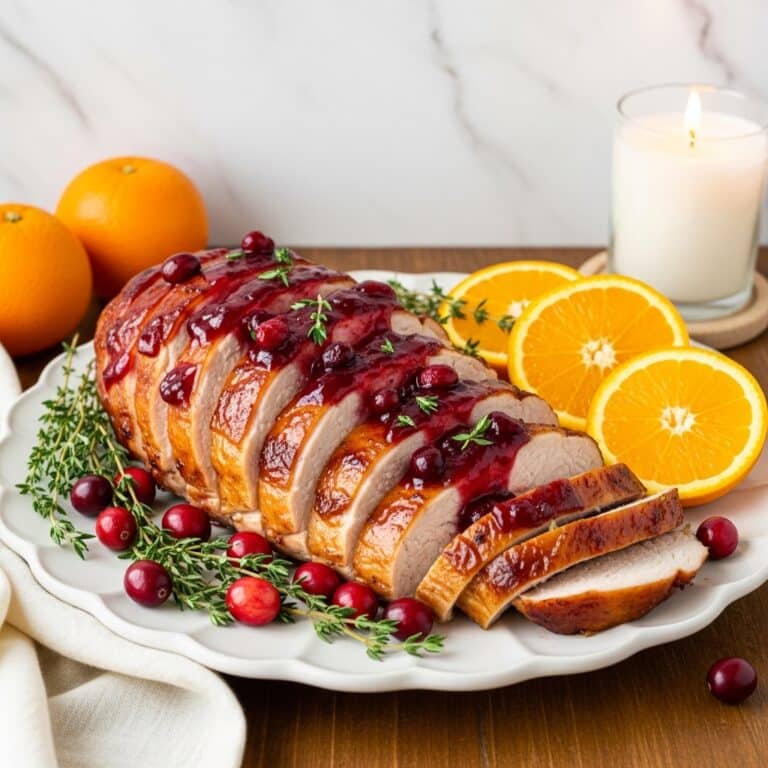 Cranberry Orange Glazed Turkey Breast Recipe