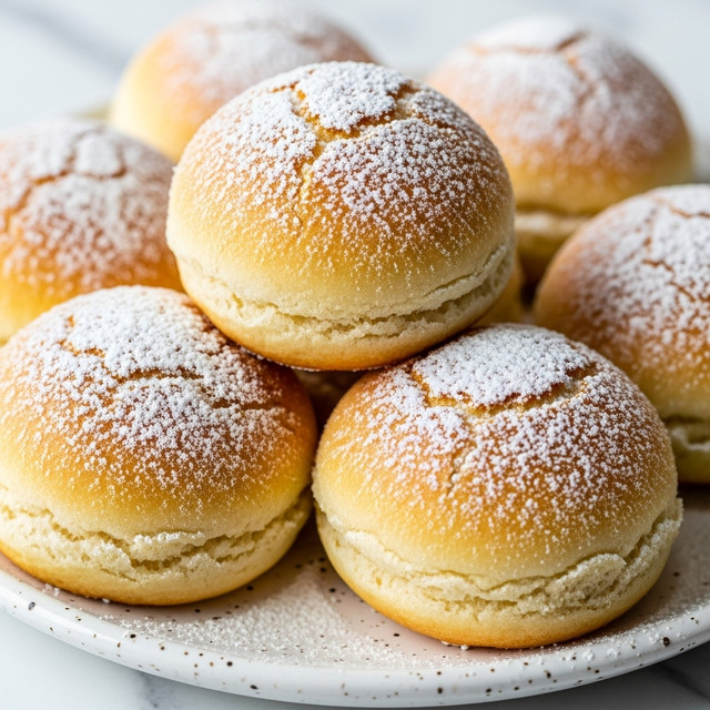 A close-up of a golden-brown pastry dusted heavily with powdered sugar, showing a cross-section of the treat. The pastry has a flaky, soft outer layer with a slightly crumbly texture. Inside, there are three visible layers of dark chocolate cookie sections separated by thin layers of white creamy filling. The pastry rests on a surface with powdered sugar scattered around, all set against a white marbled texture background. photo taken with an iphone --ar 4:5 --v 7
