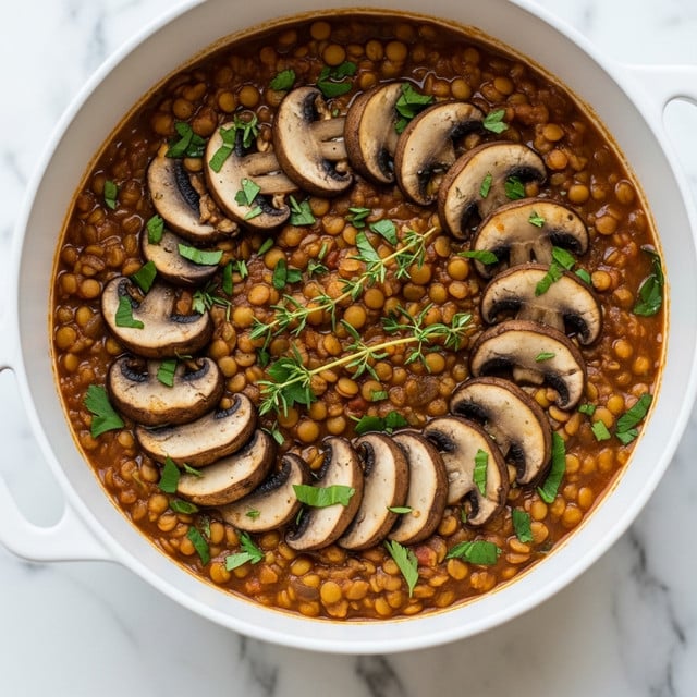 Vegan Lentil Mushroom Stew Recipe