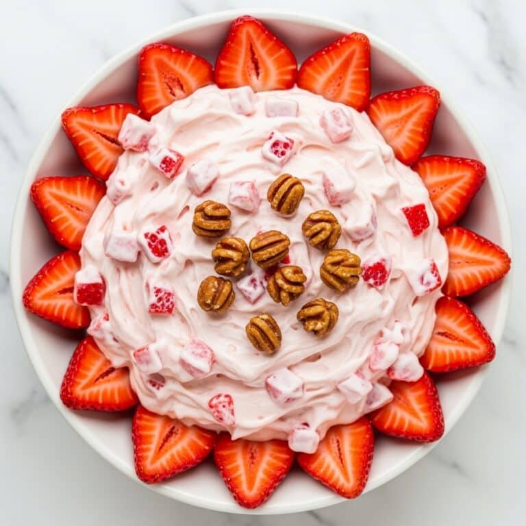 Strawberry Dessert Salad with Toffee and Nut Crunch Recipe