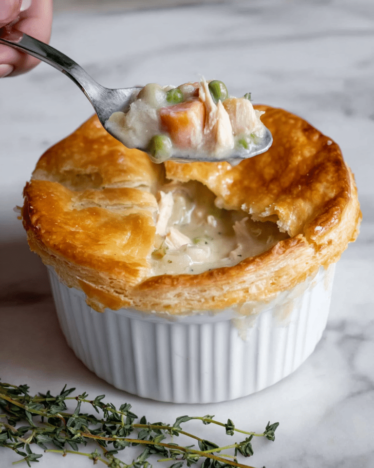 Individual Smoked Turkey Pot Pies Recipe