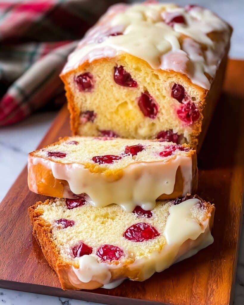 Cranberry Cream Cheese Pound Cake Recipe