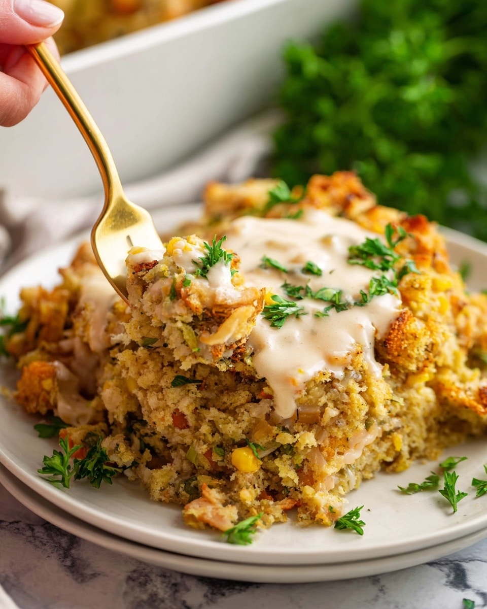 Chicken and Stuffing Casserole Recipe