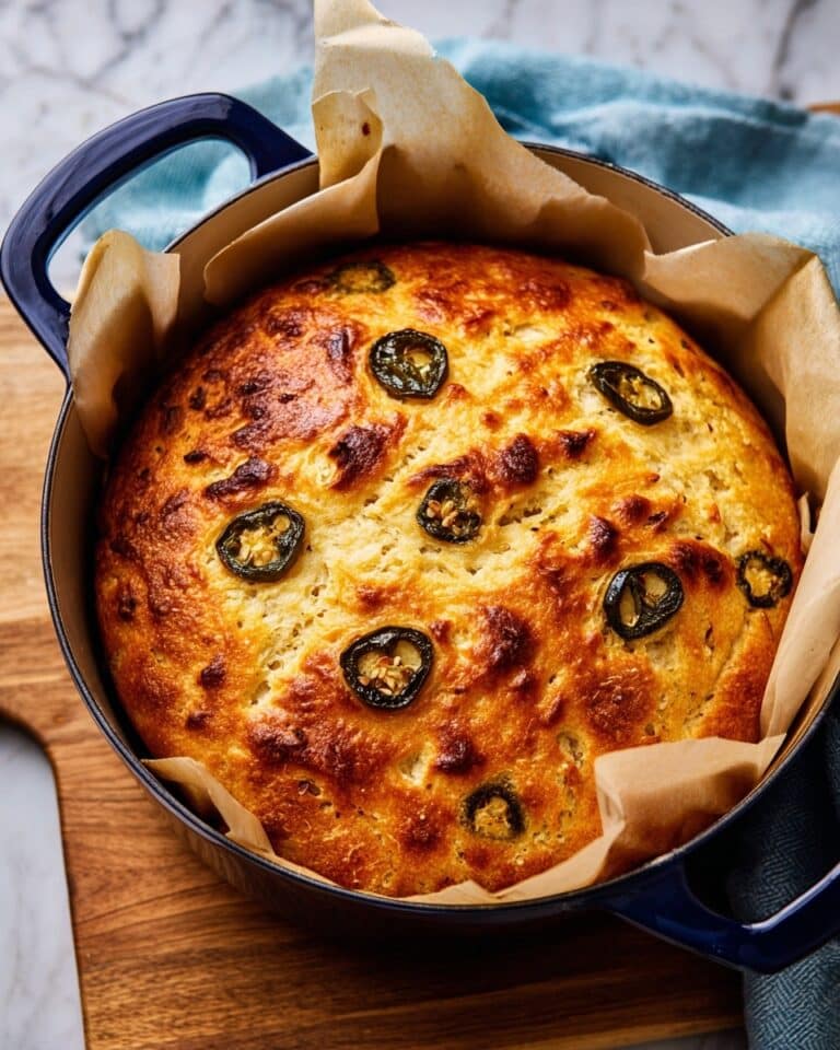 Jalapeno Cheddar Dutch Oven Bread Recipe