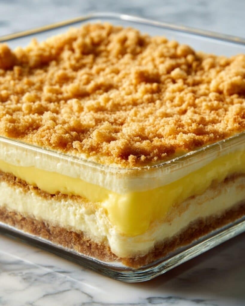 Lemon Cream Cheese Dump Cake Recipe