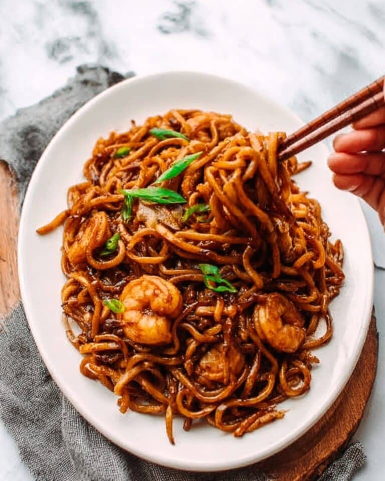 Yaki Udon with Shrimp Recipe