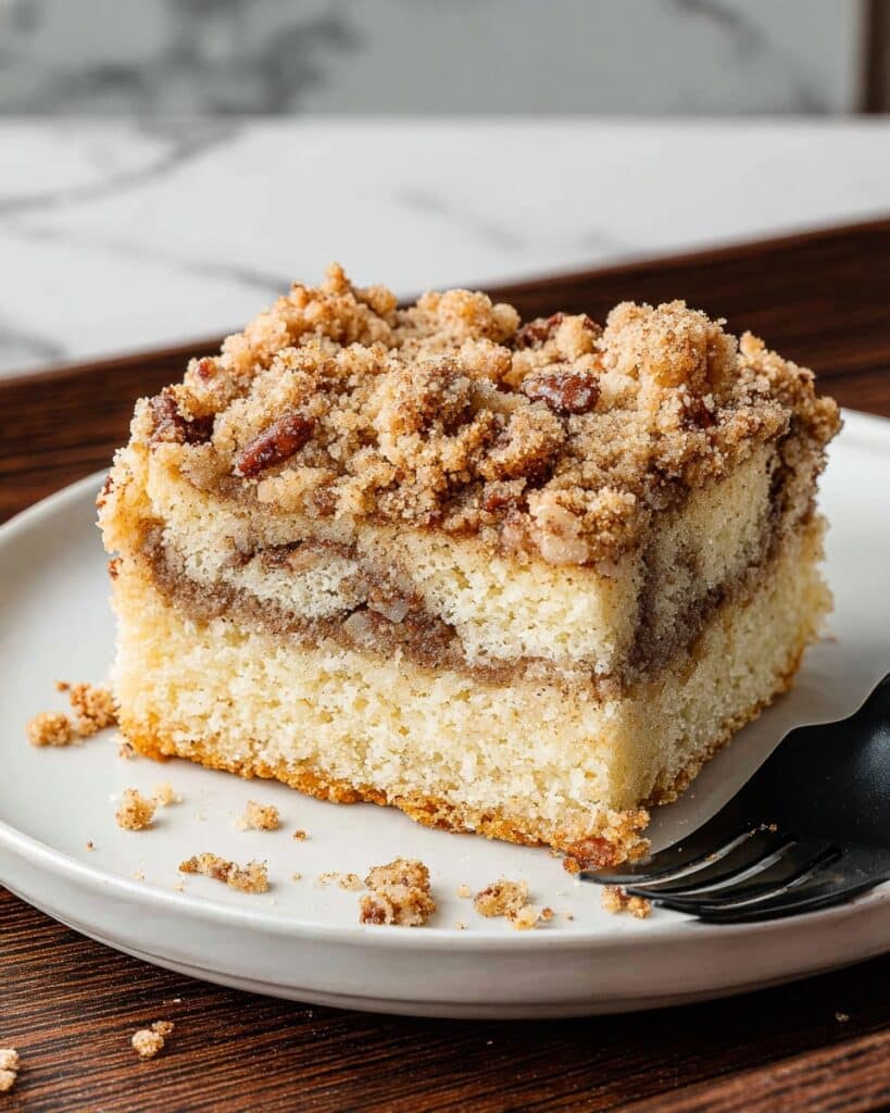 Sourdough Coffee Cake with Cinnamon Nut Crumble Recipe