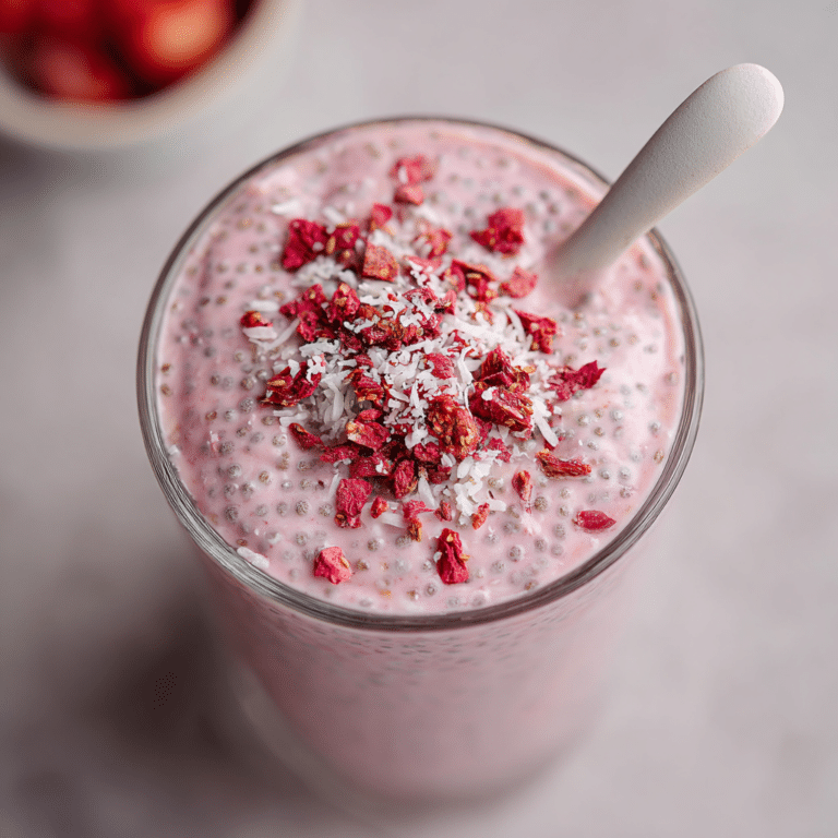 Strawberry Chia Pudding with Greek Yogurt Recipe