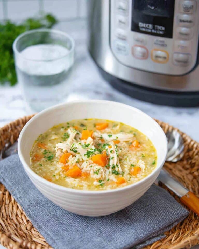 Instant Pot Chicken and Rice Soup Recipe