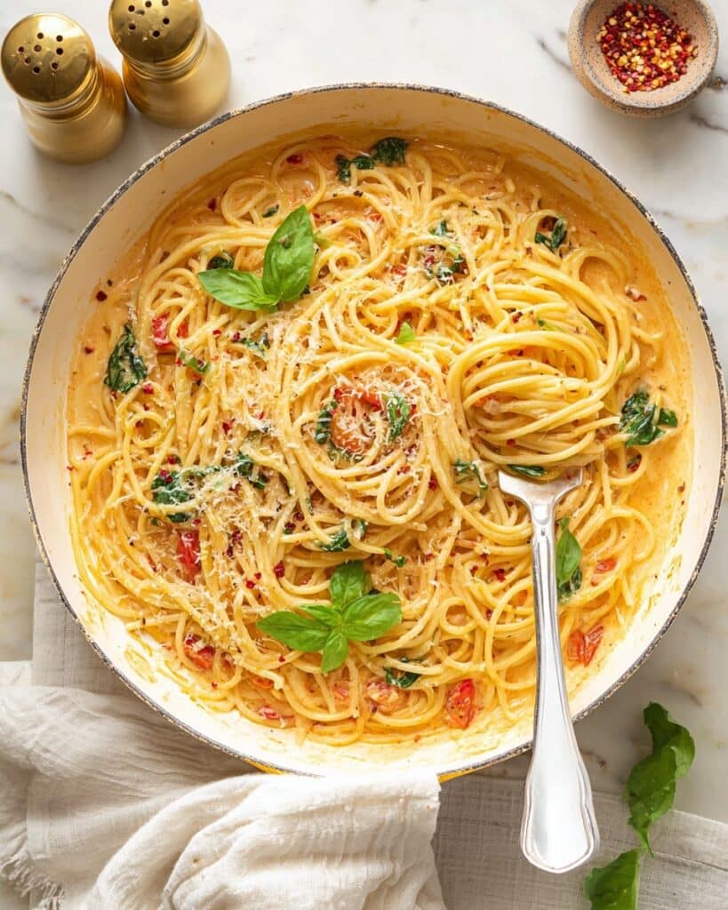 One Pot Parmesan Pasta Recipe