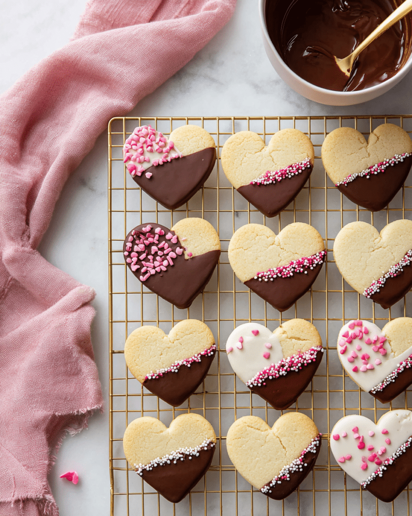 Valentine’s Shortbread Hearts Recipe