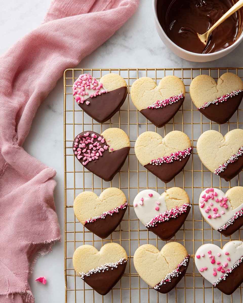 Valentine’s Shortbread Hearts Recipe
