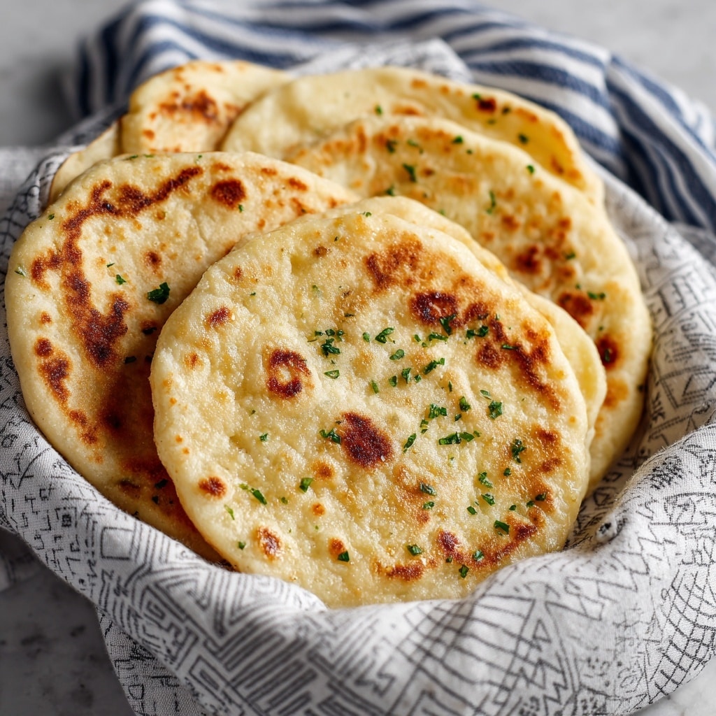 The image shows a baking tray with ten golden brown, crisp, thin flatbread rounds arranged in three rows. Each flatbread is oval-shaped with slightly darker, toasted edges and a soft-looking center. Small green herb flakes are sprinkled lightly over the flatbreads, adding a touch of color. The flatbreads rest on white parchment paper, and the tray is placed on a surface with a white marbled texture. The flatbreads have a slight puffiness in the middle and a crunchy texture visible on the edges. photo taken with an iphone --ar 4:5 --v 7