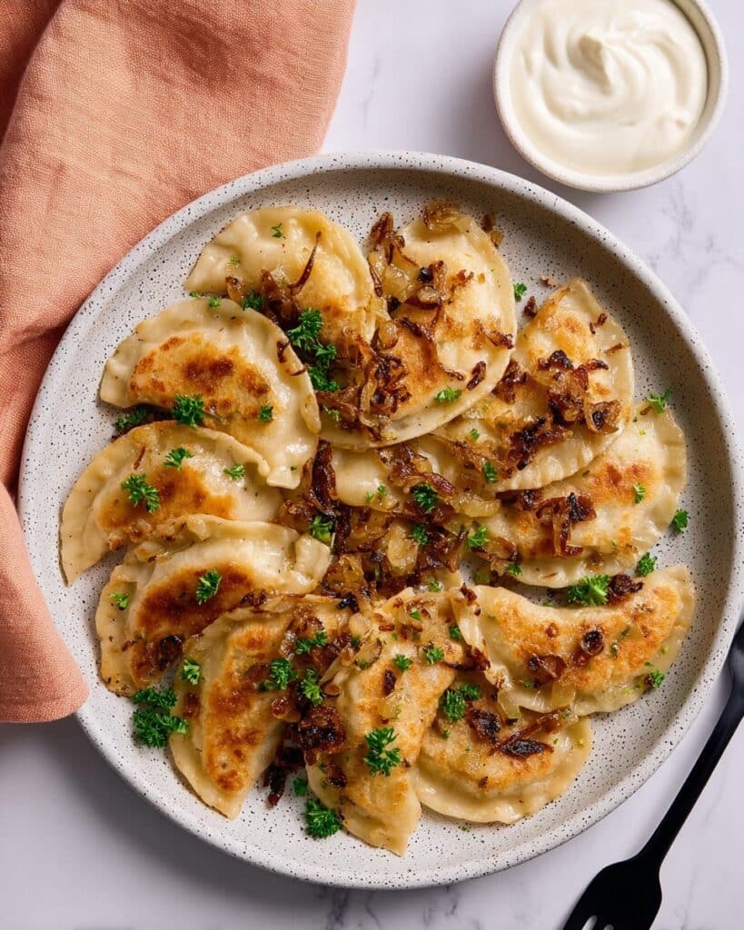Vegan Potato and Leek Pierogi Recipe