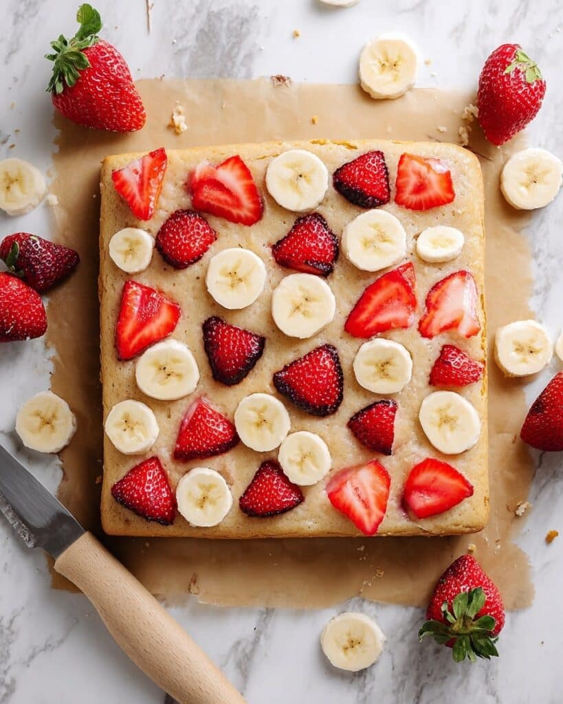 Strawberry Banana Cottage Cheese Breakfast Bake Recipe