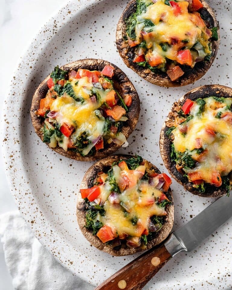 Portobello Mushroom Pizzas Recipe
