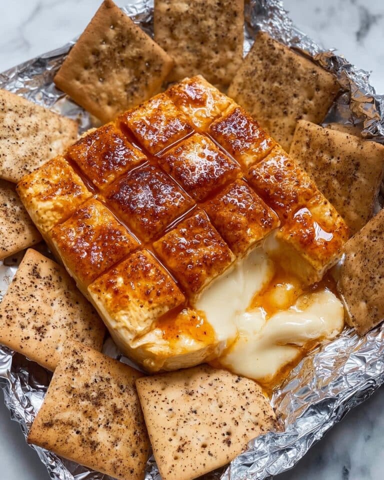 Spicy Nashville Hot Saltine Crackers with Honey-Glazed Cream Cheese Recipe