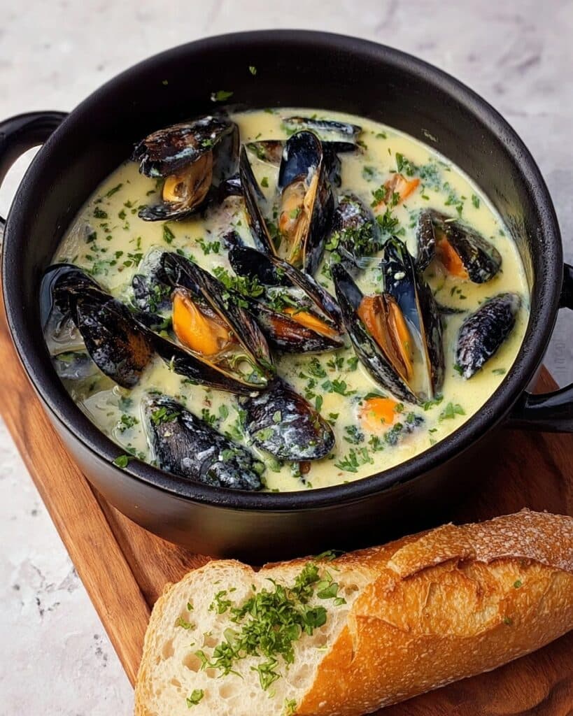 Lemon Garlic Butter Mussels Recipe