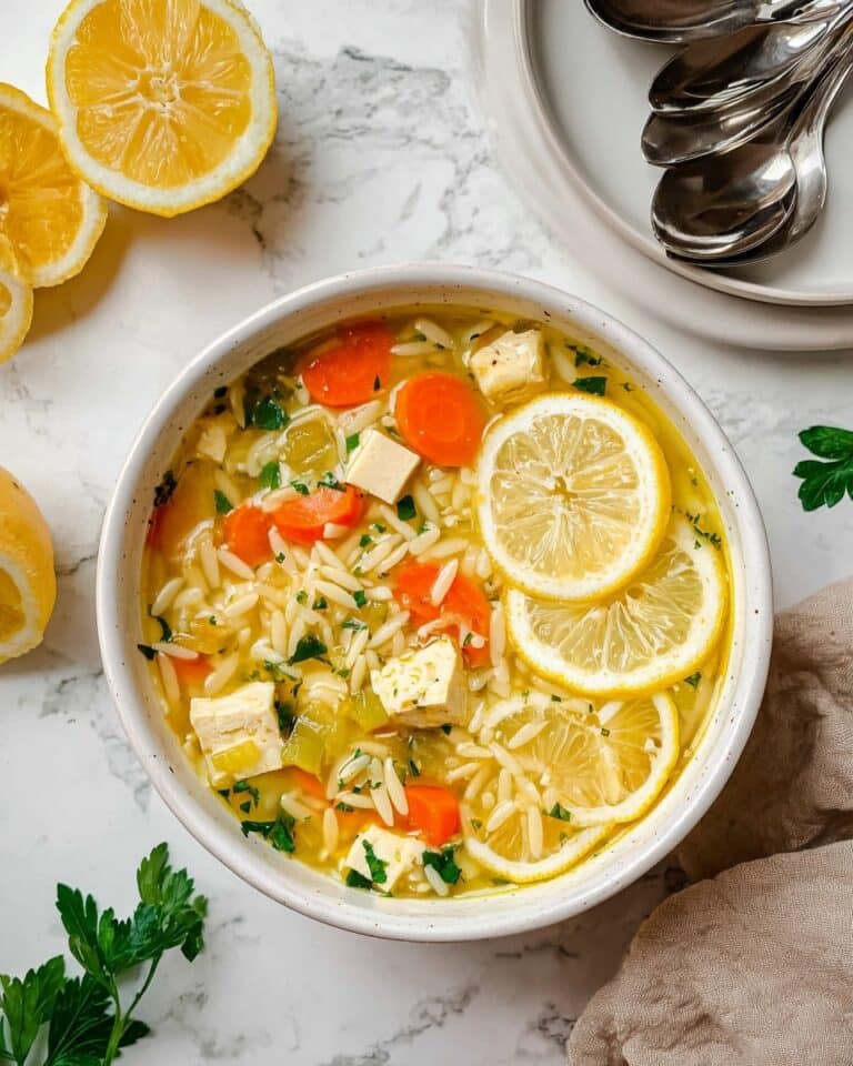 Lemon Orzo Soup Recipe