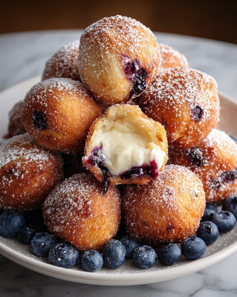 Air Fryer Blueberry Cottage Cheese Donut Holes Recipe
