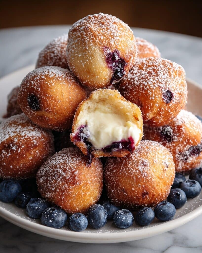 Air Fryer Blueberry Cottage Cheese Donut Holes Recipe