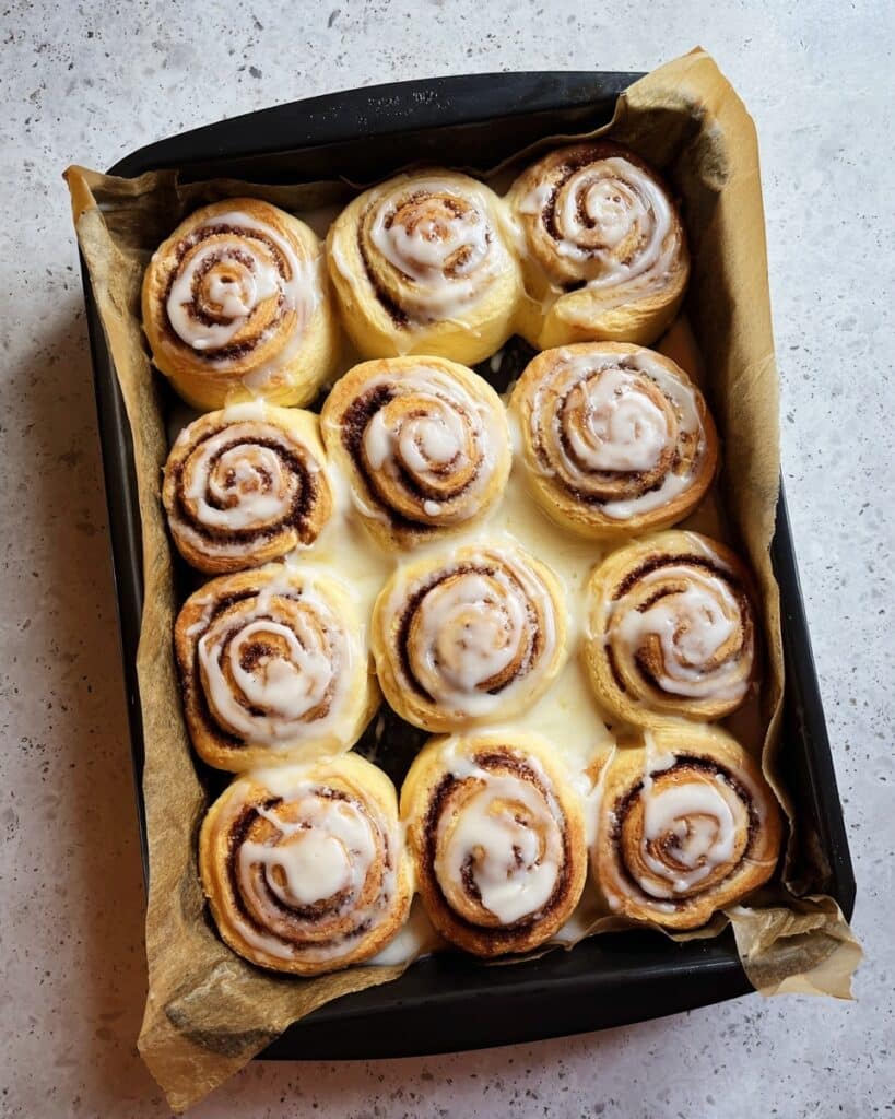 Classic Homemade Cinnamon Rolls with Cream Cheese Icing Recipe
