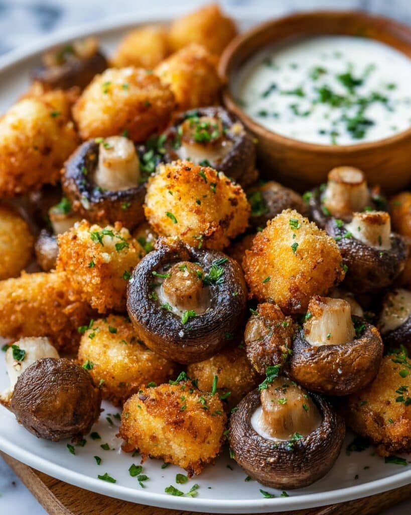 Crispy Fried Mushrooms Recipe