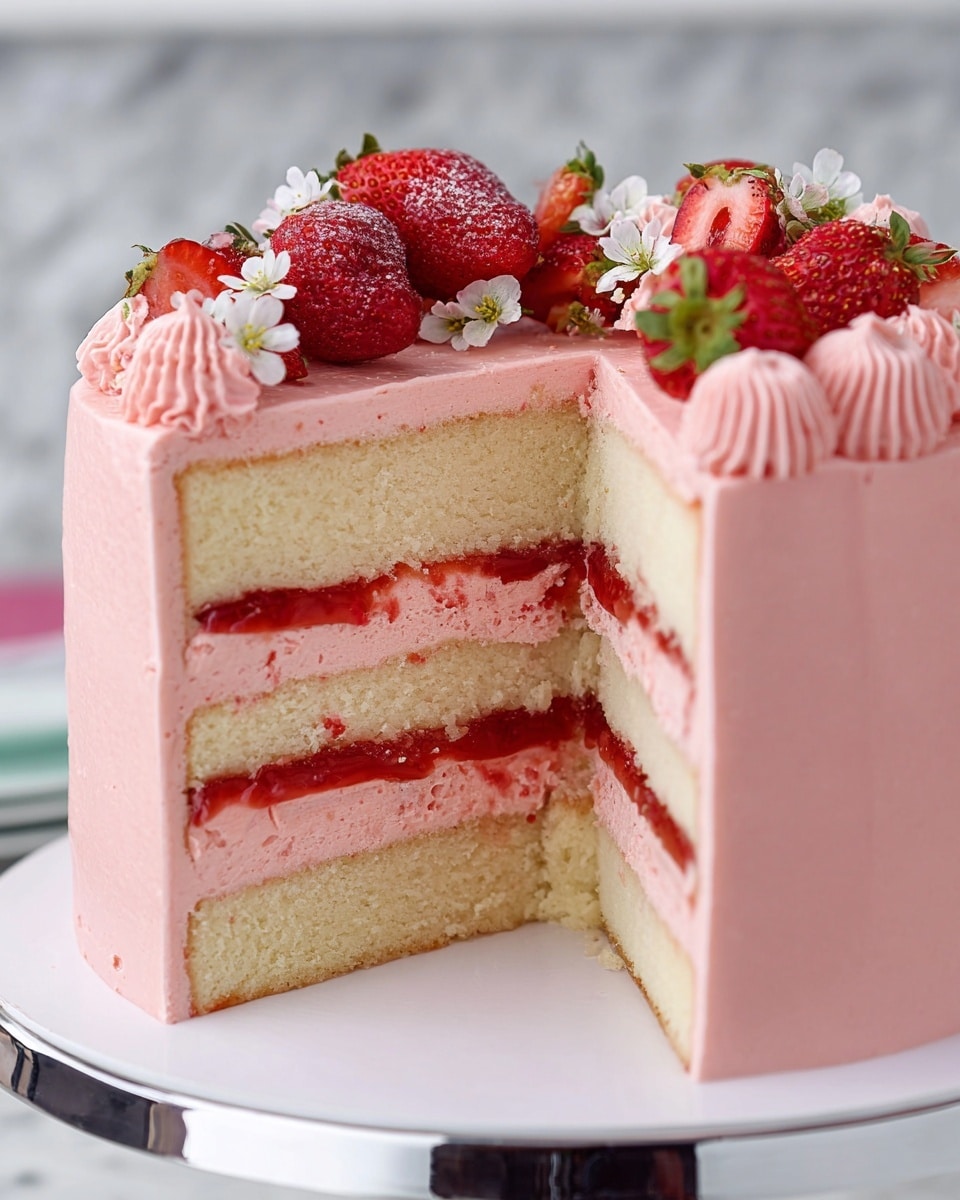 Strawberry Mousse Cake Filling Recipe