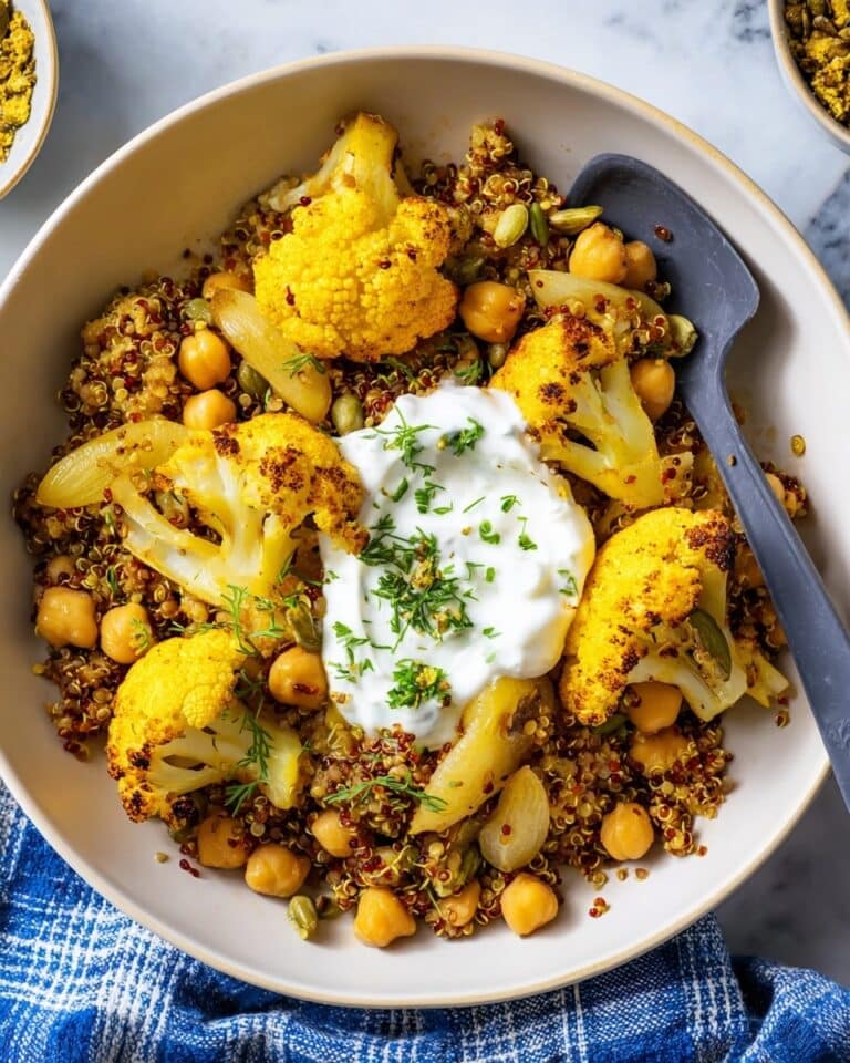 Turmeric Cauliflower and Chickpea Sheet Pan Dinner Recipe